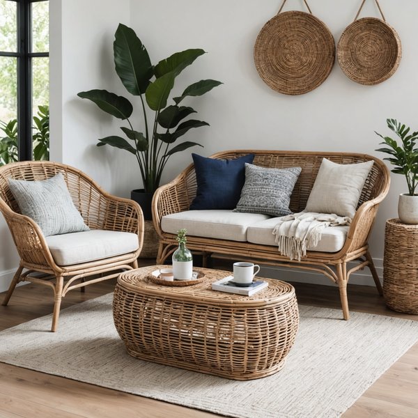 Comment intégrer des meubles en rotin dans une décoration moderne?