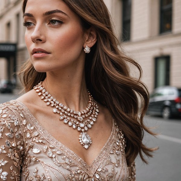 Comment assortir des bijoux en or rose avec des tenues de soirée?